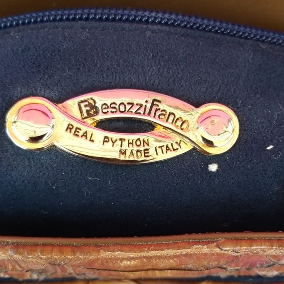 Besozzi Franco 100% Phyton bag Made in Italy - Picture 5 of 12